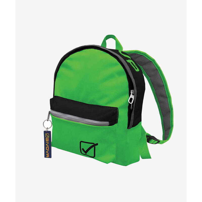 Rucsac Givova University, Verde fluo/Negru, 31 x 25 x 11 cm