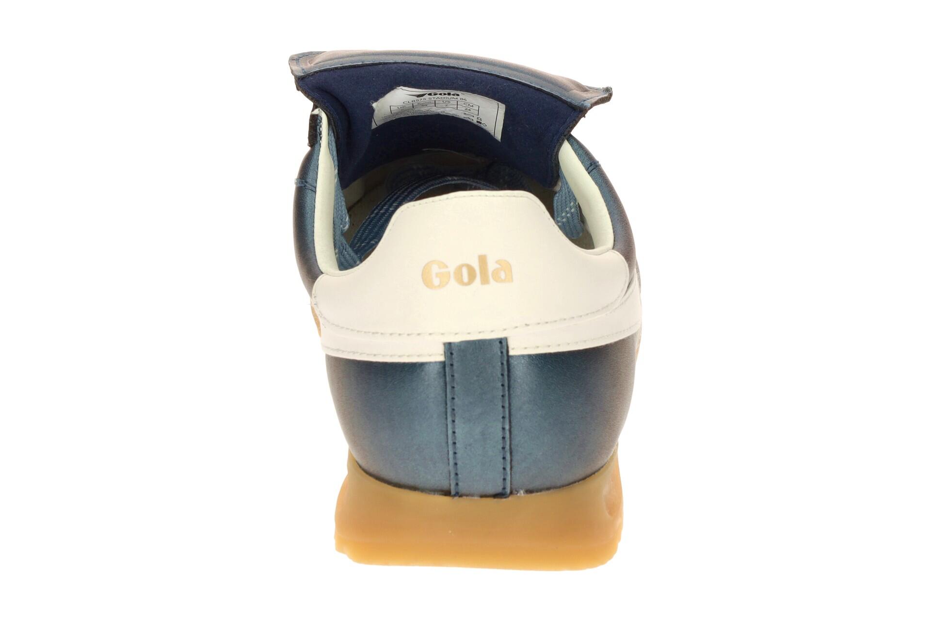 Gola Stadium 86 Damen Sneakers Schuhe blau metallic CLB575 5/7