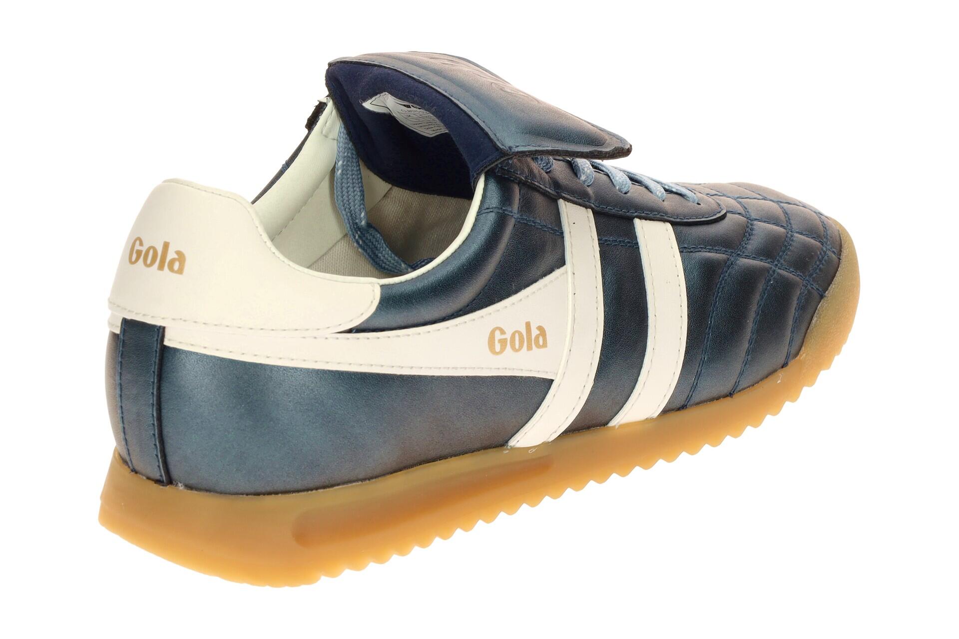 Gola Stadium 86 Damen Sneakers Schuhe blau metallic CLB575 4/7