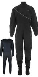 Typhoon Mens Ezeedon Front Zip Drysuit & Underfleece - Bla