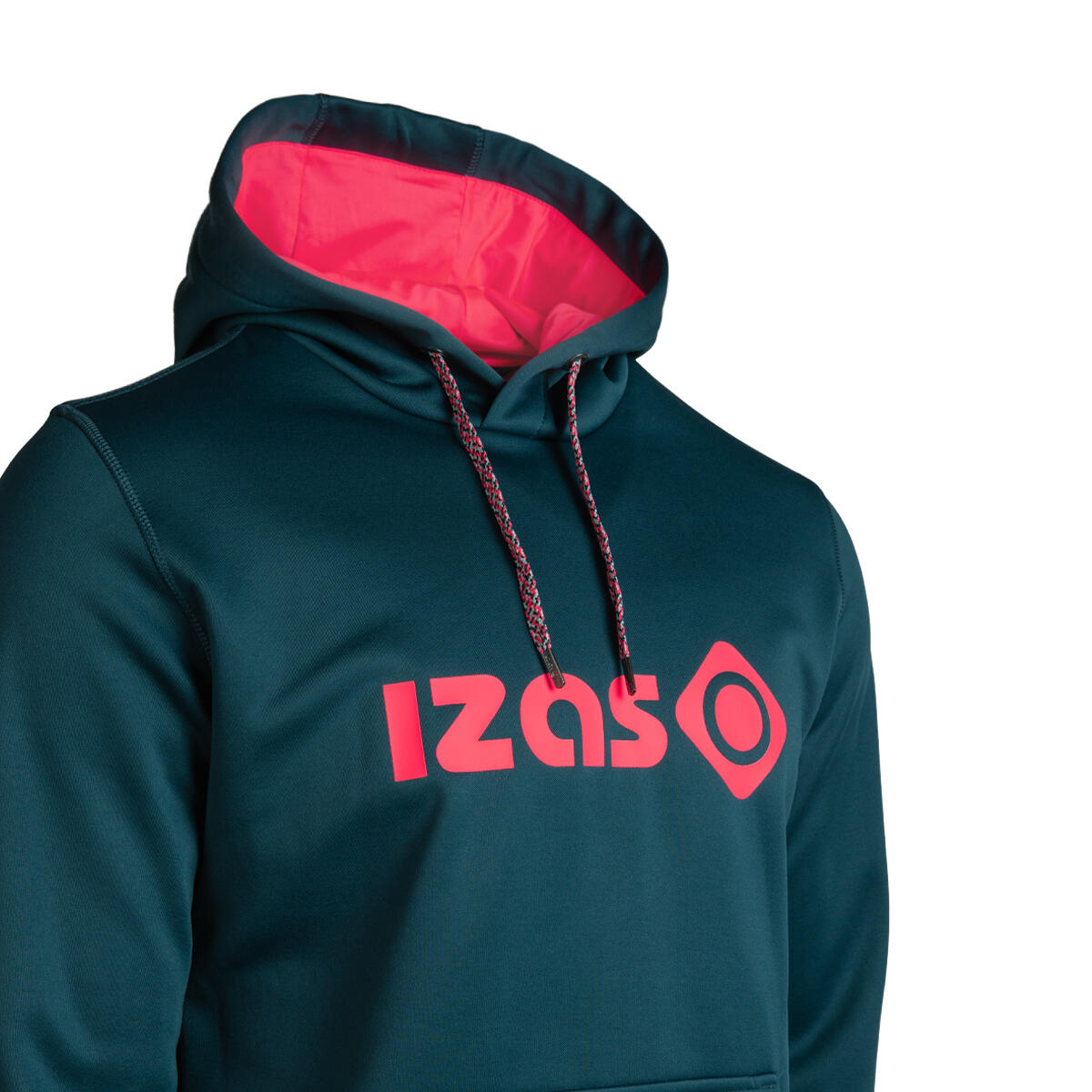 Izas Sudadera de hombre DUERO M V4 con capucha ajustable , logotipo y bolsillo 3/3