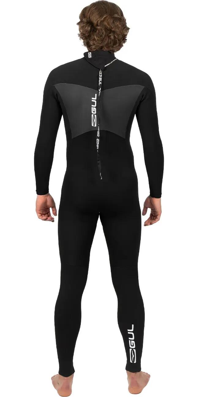 Combinaison de Surf Response 5/3mm Zip dos - Noir - Homme 2/7