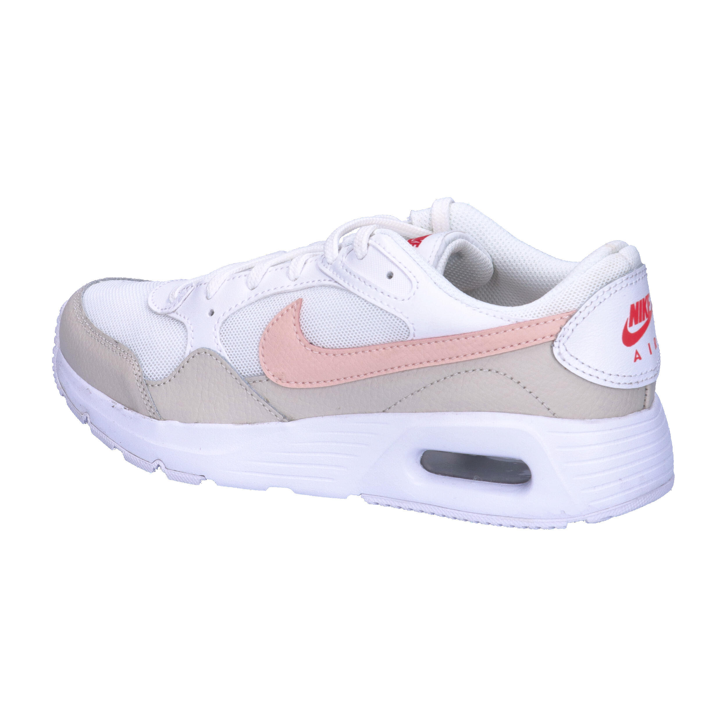 Nike Air Max SC Baskets basses enfant Blanc/Rose/Brun clair 3/7
