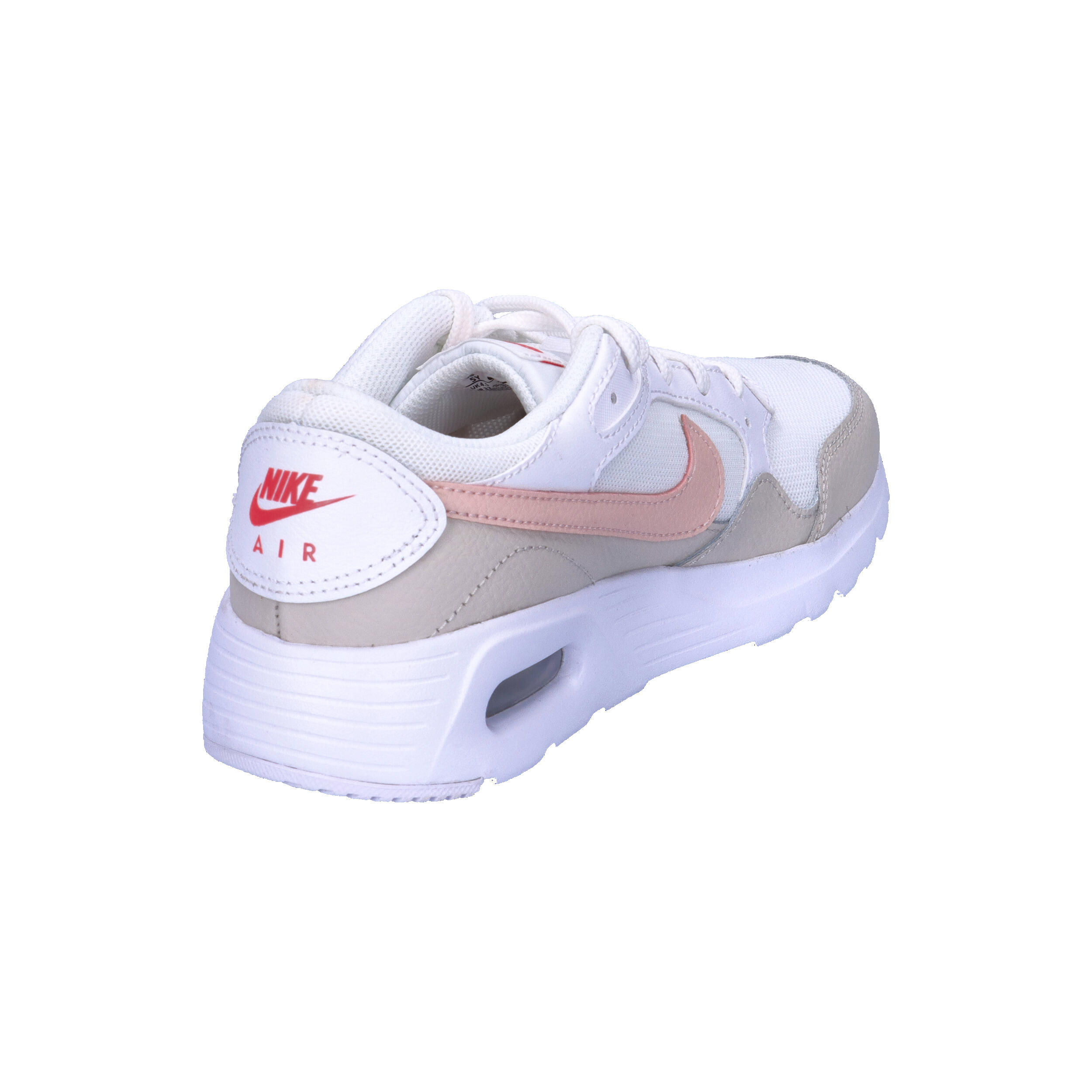 Nike Air Max SC Baskets basses enfant Blanc/Rose/Brun clair 6/7