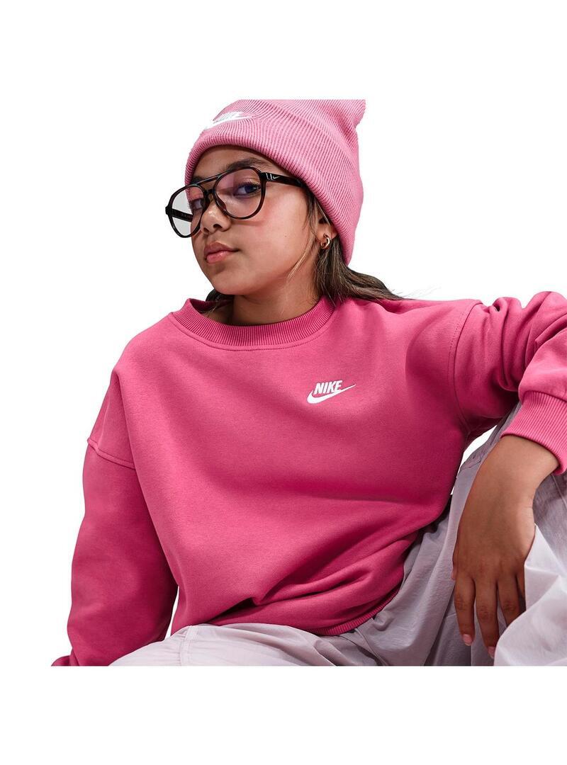 Pullover Fleecejacken für Kinder Nike Sportswear Club Rosa 5/5
