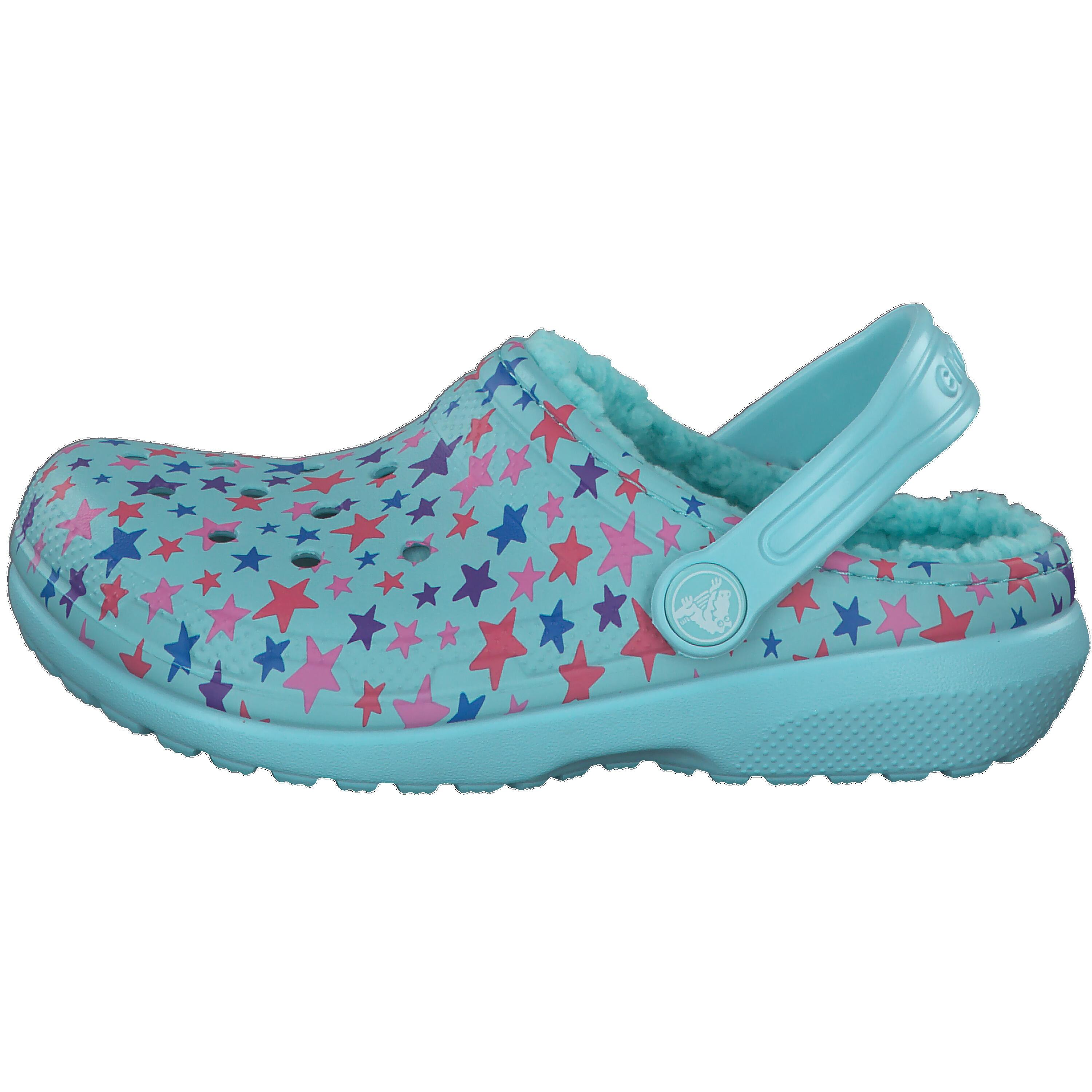 Crocs Kinder Schuhe Classic Printed Lined Clog K 205815 10/15