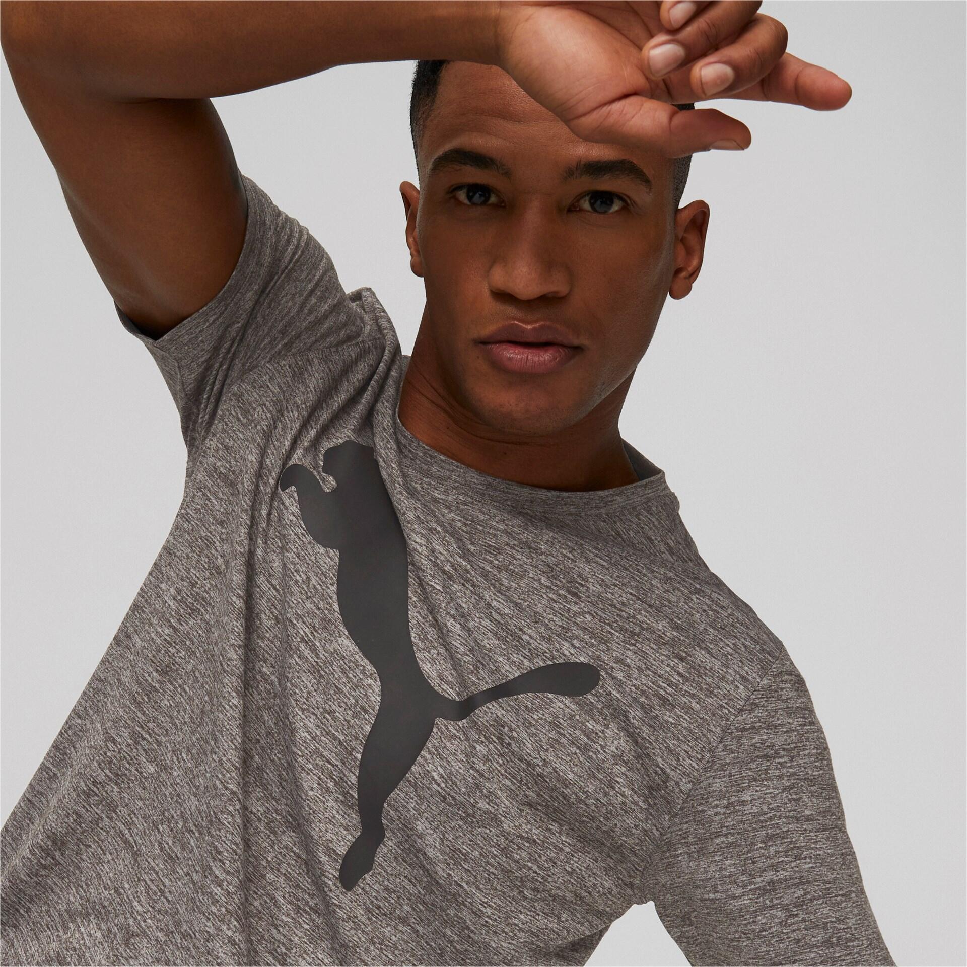 Puma Herren T-Shirt TRAIN FAV HEATHER CAT Tee 522352 2/9