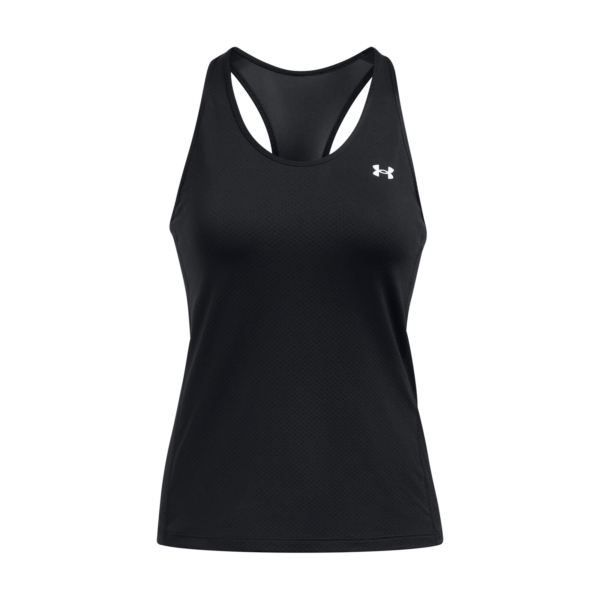 Under Armour - Débardeur Femme Under Armour Heatgear® Racer - Débardeur - Blanc|noir - Decathlon