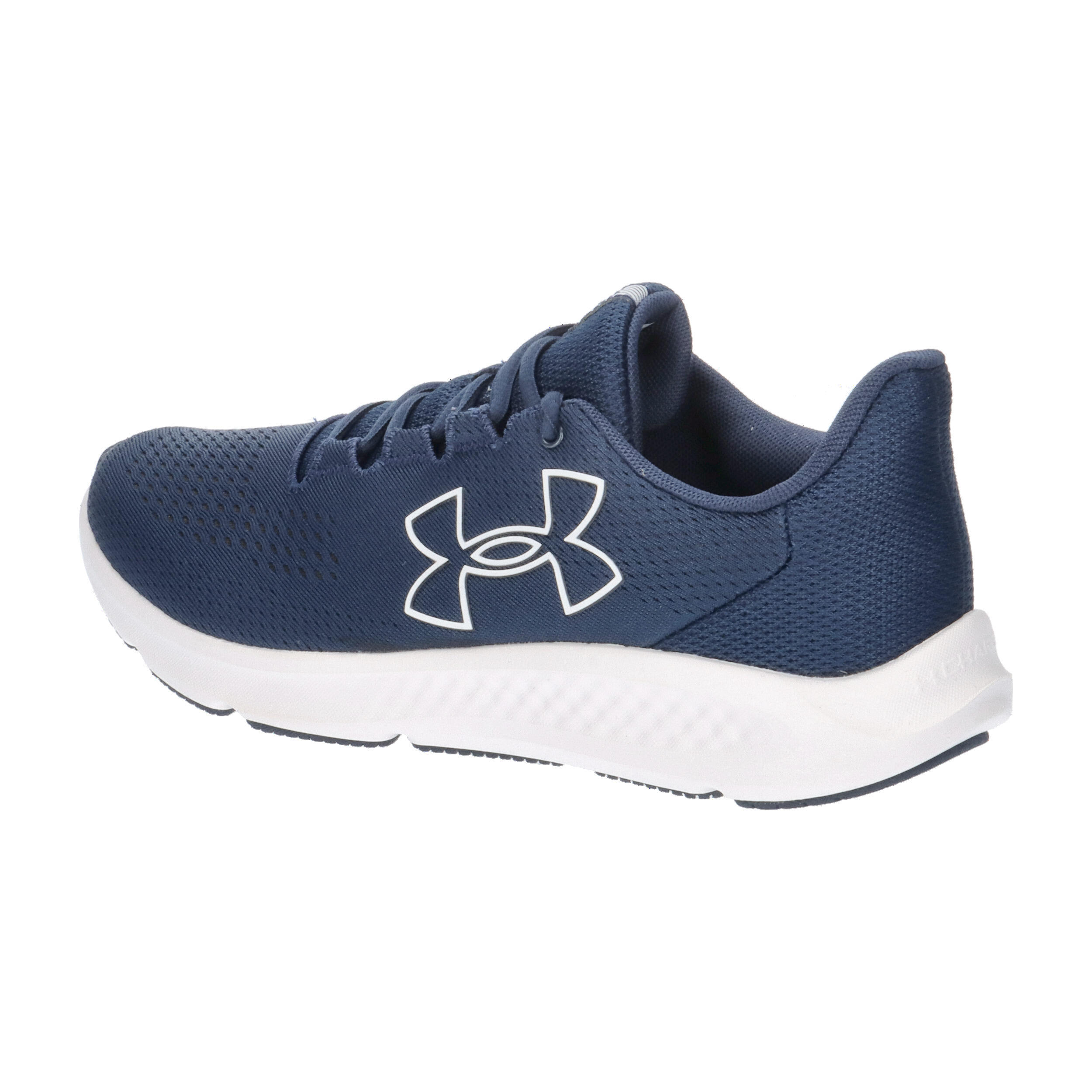 Chaussures de course Hommes Under Armour Charged Pursuit 3 Big Logo blanc 3/7