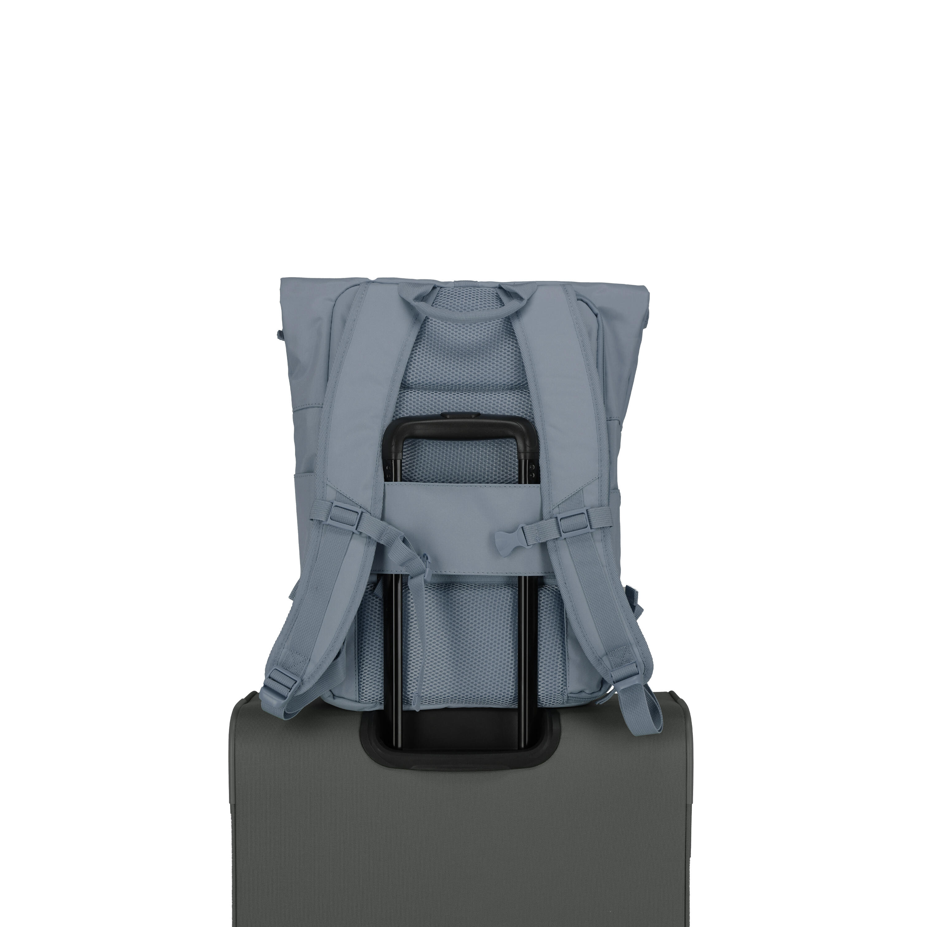 BASICS Rollup Rucksack, Rauchblau 5/6