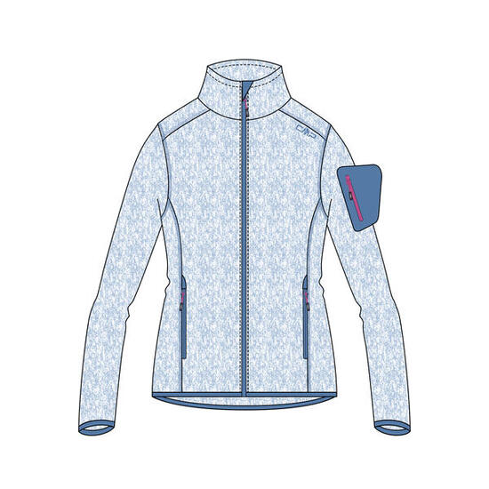 CMP Damen Jacke Knitted Melange Fleece Jacket 3H14746