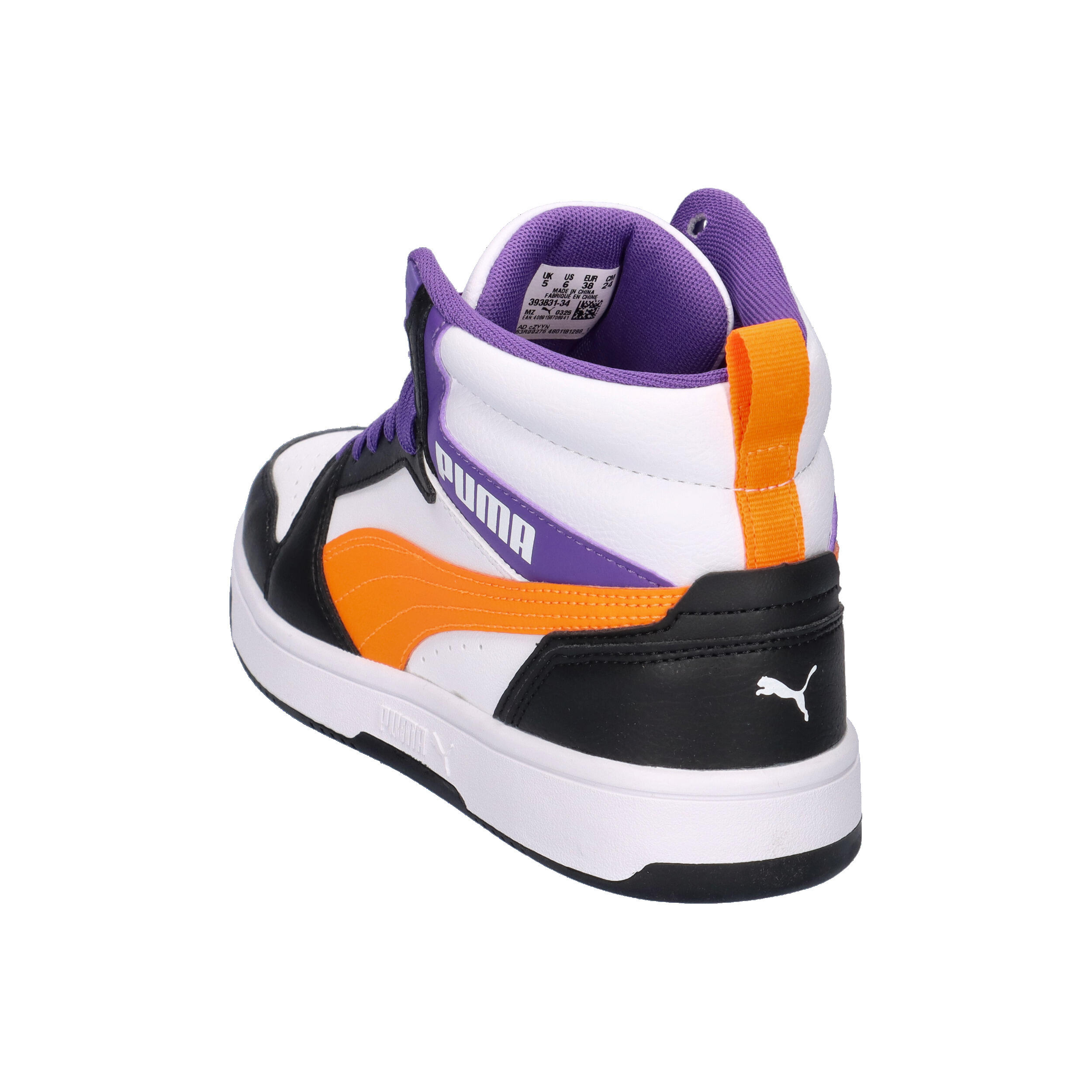 PUMA Rebound V6 Mid dziecięce buty miejskie wysokie, wielokolorowe 4/7