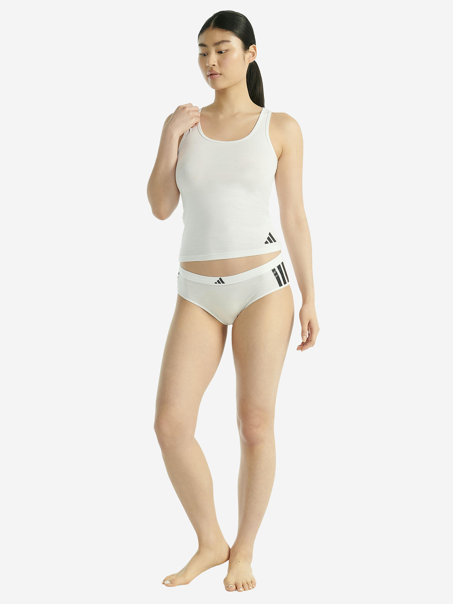 Training Tanktop atmungsaktiv Damen - Sport Active Essentials weiß 3/7