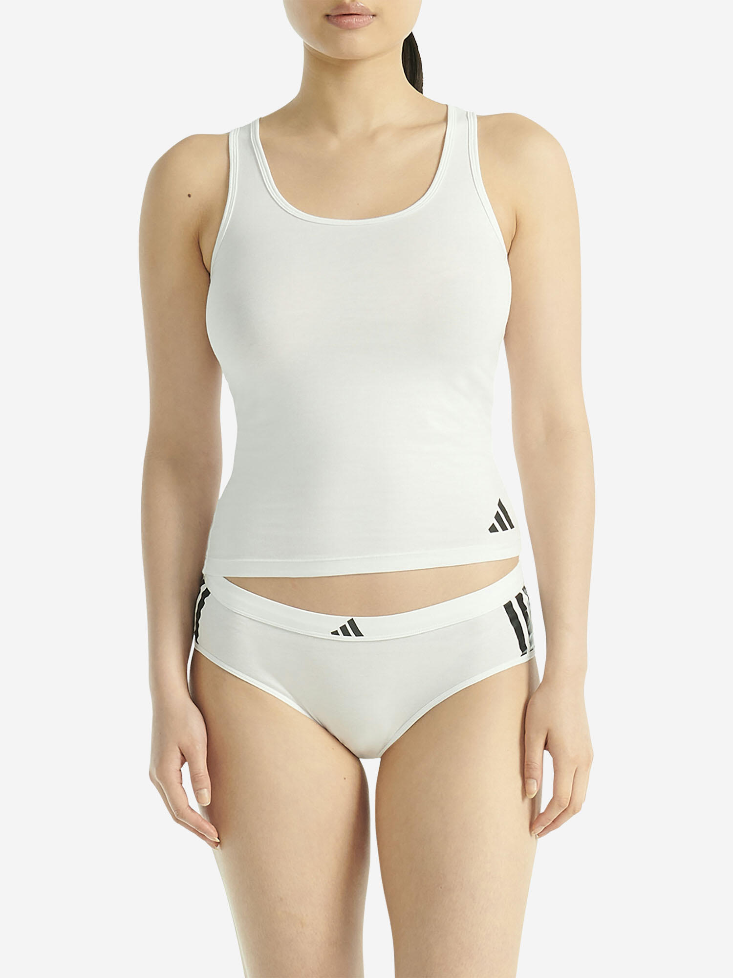 Training Tanktop atmungsaktiv Damen - Sport Active Essentials weiß 6/7