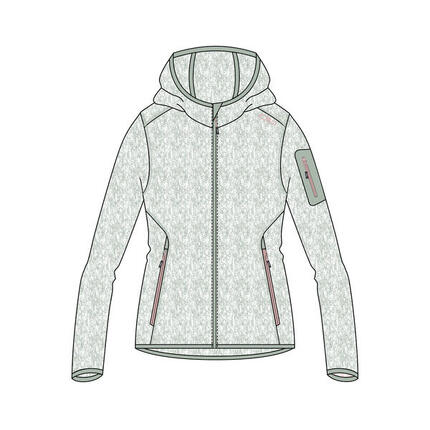 CMP Damen Jacke Knitted Melange Hoody 3H19826