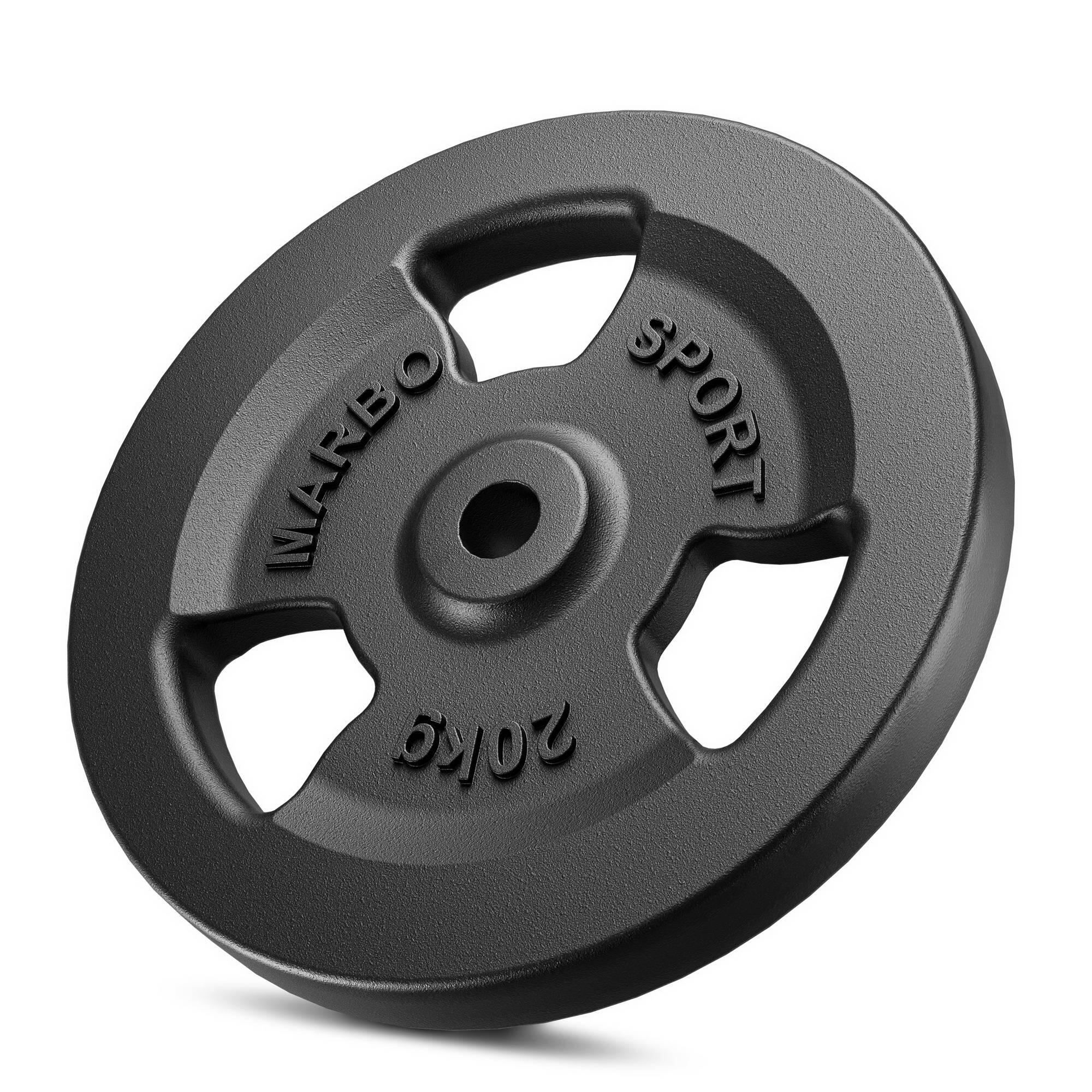 Set di pesi in ghisa Tri-Grip con foro ø31 mm 30 kg 2/4