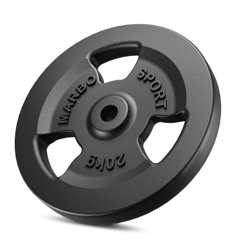 Set de greutăți din fontă Tri-Grip cu gaură ø31 mm 60 kg