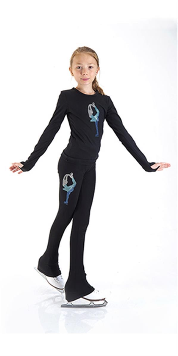Pantalon de patinage - Biellmann bleu dégradé 5/6