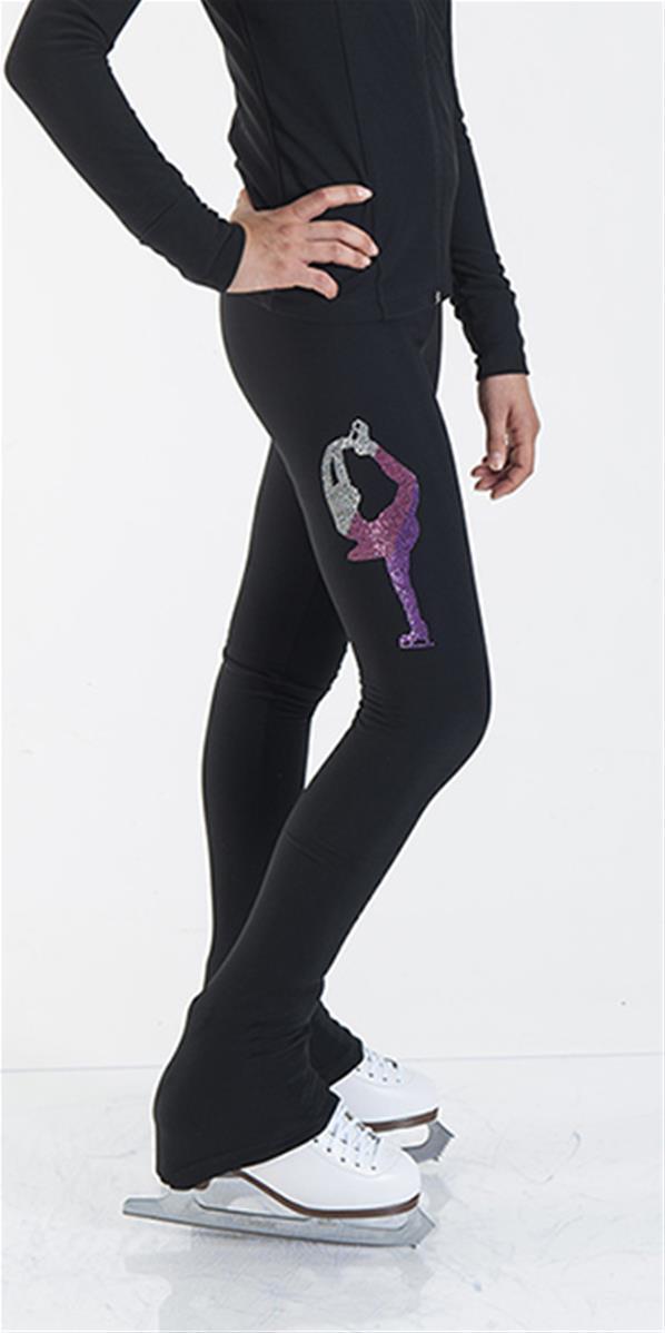 Pantalon de patinage - Biellmann Rose dégradé 1/5