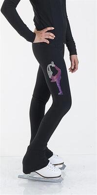 Schaatsbroek - biellmann roze verloop