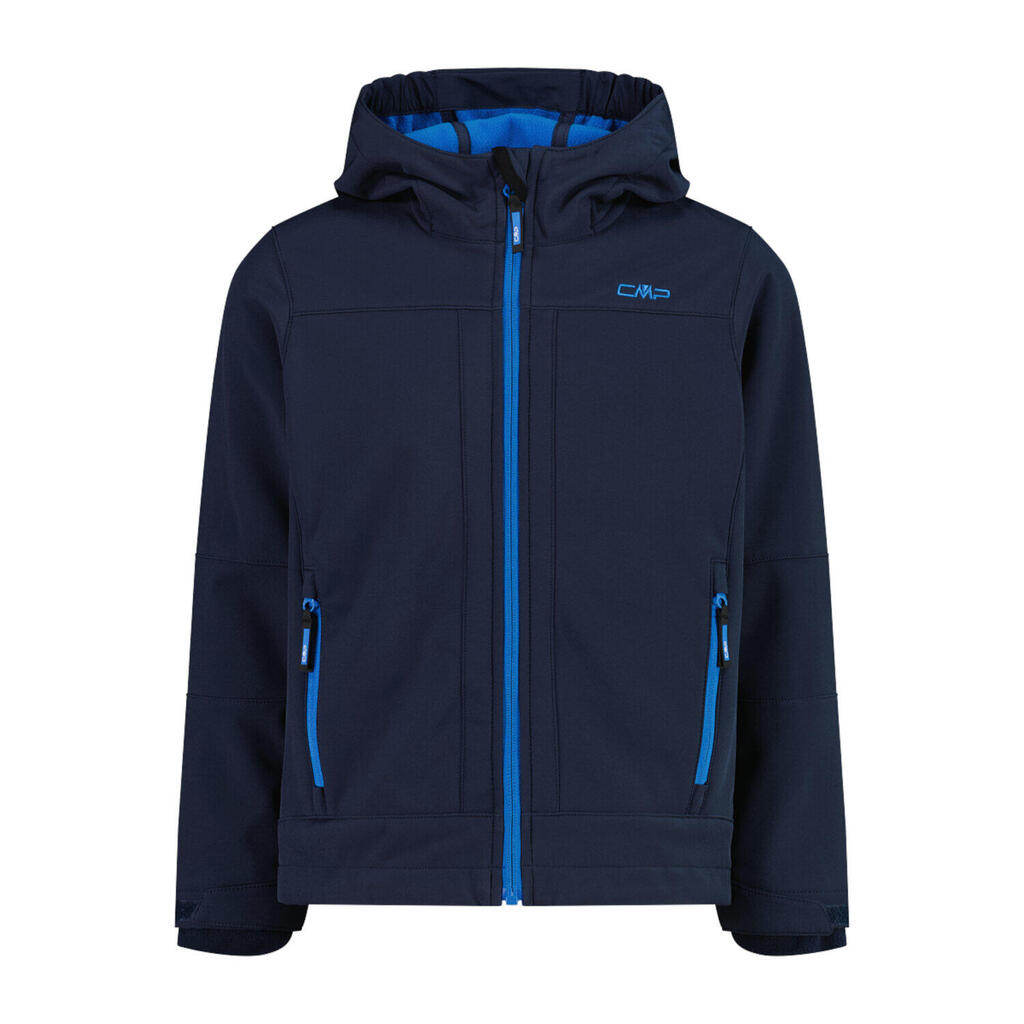 Kids' waterproof jacket with fixed hood CMP