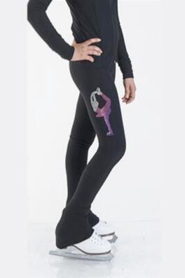 Schaatsbroek - biellmann roze verloop