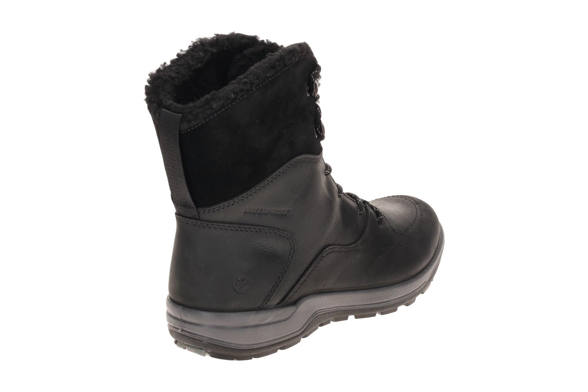 Ecco Trace Stiefel Winter Schnür Boots schwarz Warmfutter 832233 4/7