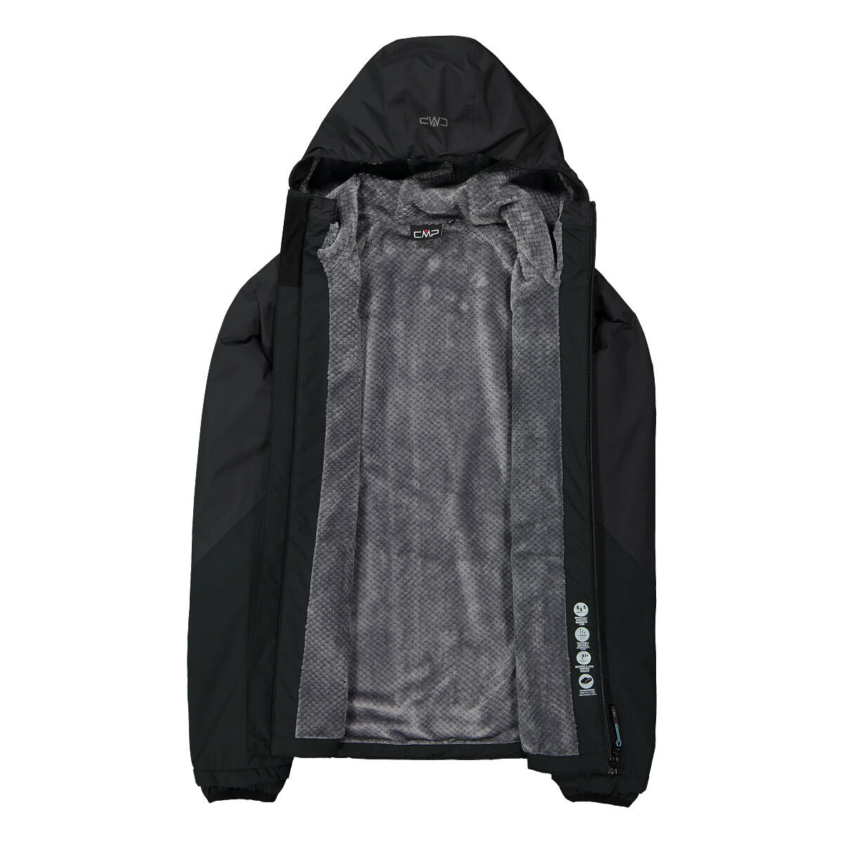 CMP Man Jacket Zip - Black 4/7
