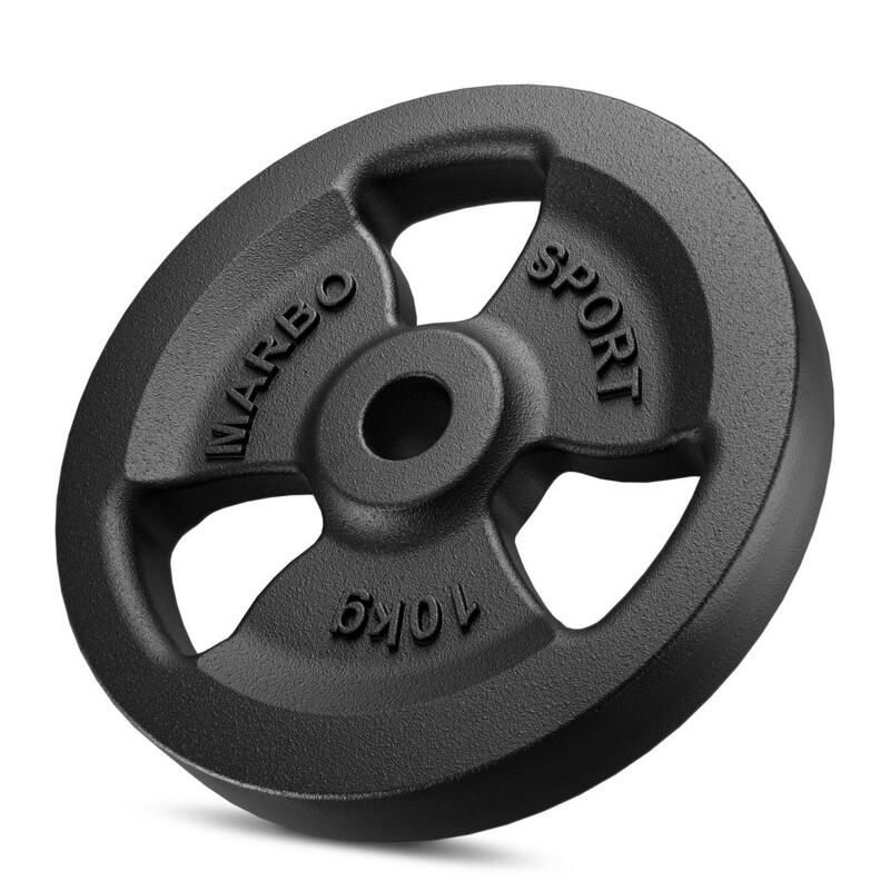 Set de greutăți din fontă Tri-Grip cu gaură ø31 mm 30 kg