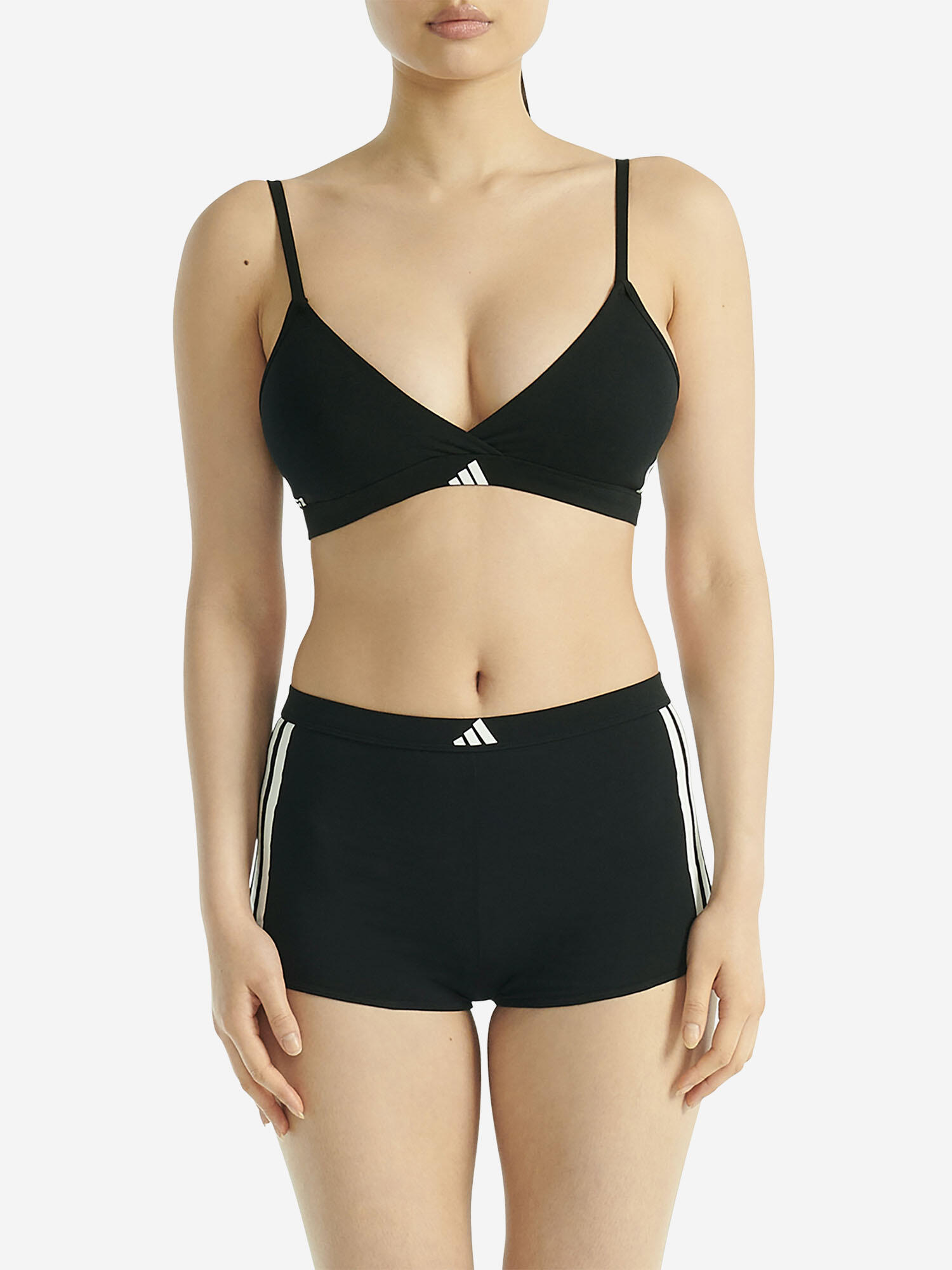 Training Triangel-BH sportlicher Neckholder Damen - Sport Active Essentials schw 6/7