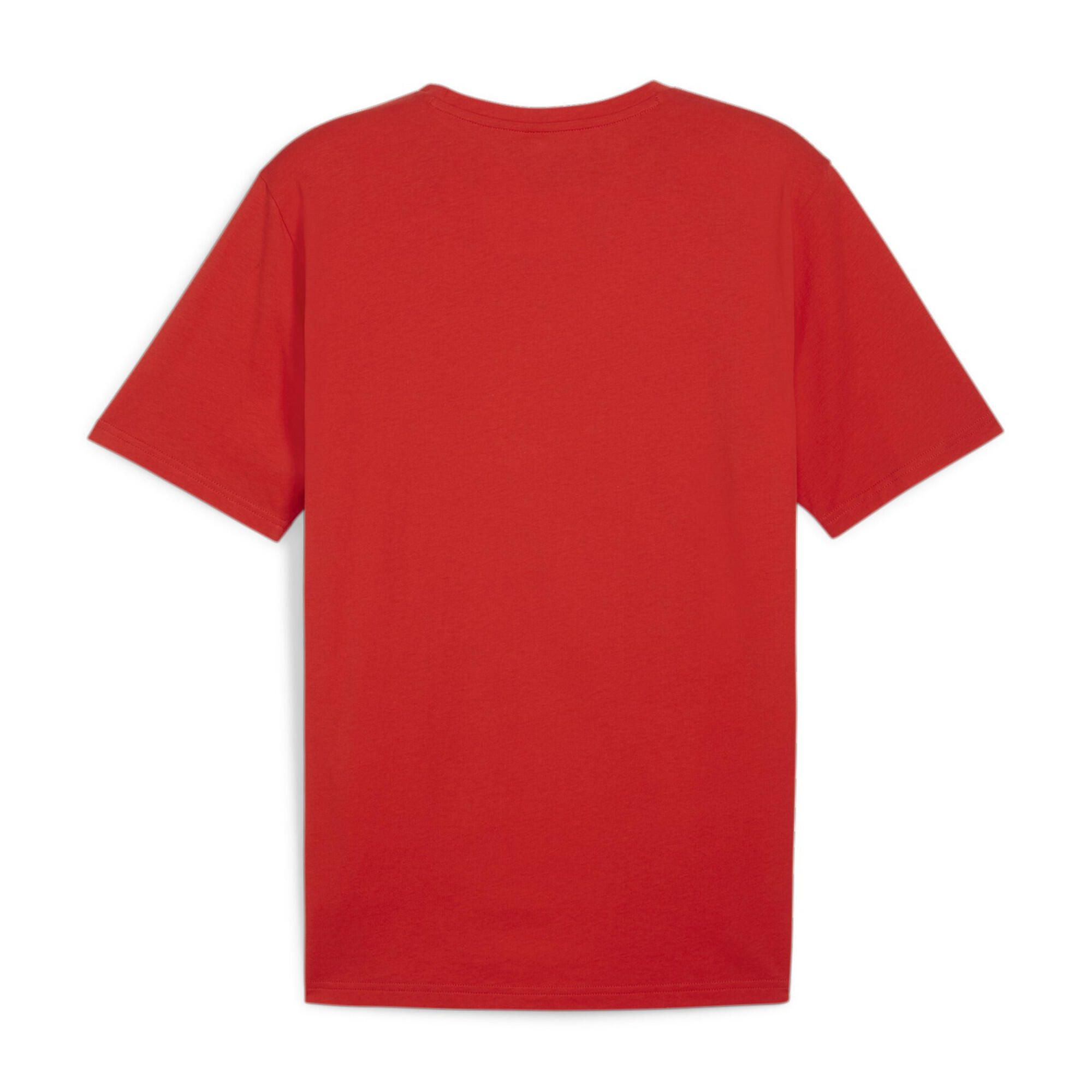 Maglia Logo Uomo Puma Team Rise Rosso 2/2