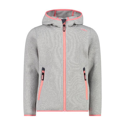 CMP Mädchen Fleece Jacke Fix Hood 3H19825