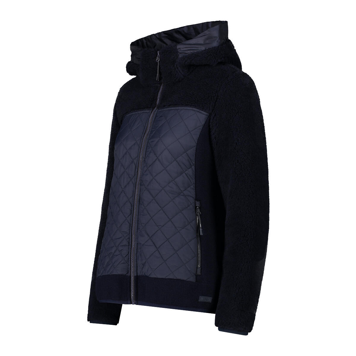 Veste à capuche wooltech femme CMP Teddy Fur effect 3/3
