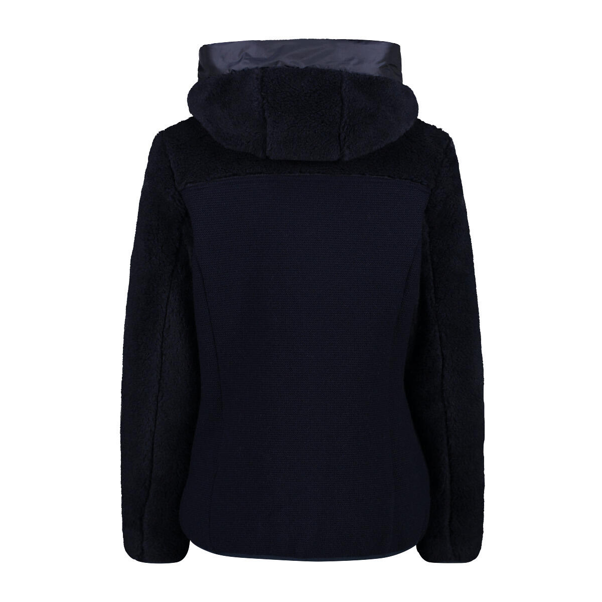 Veste à capuche wooltech femme CMP Teddy Fur effect 2/3