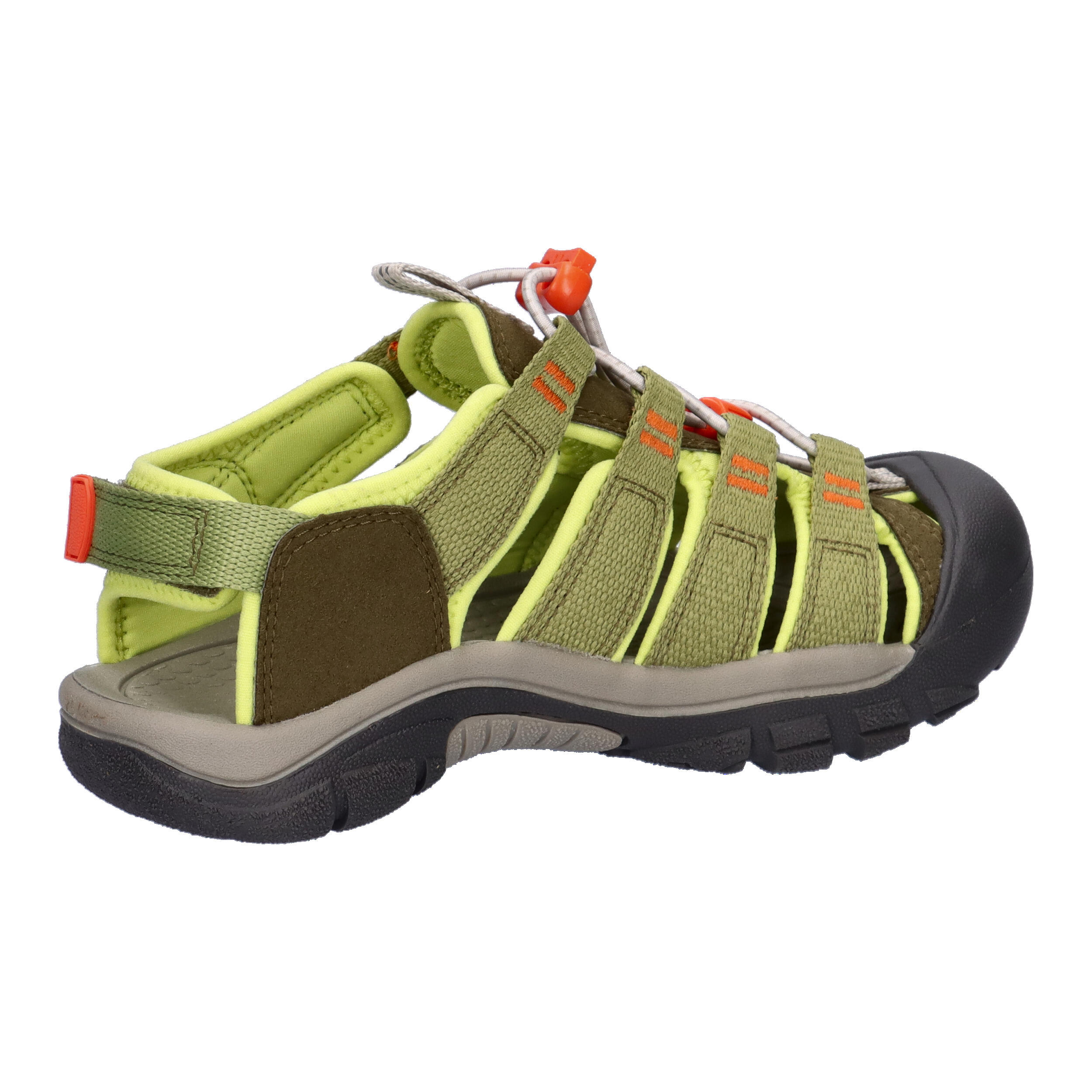 Scarpe Keen Jr Newport Boundless oliva scuro/scarlatto Ibis verde da bambino 7/7