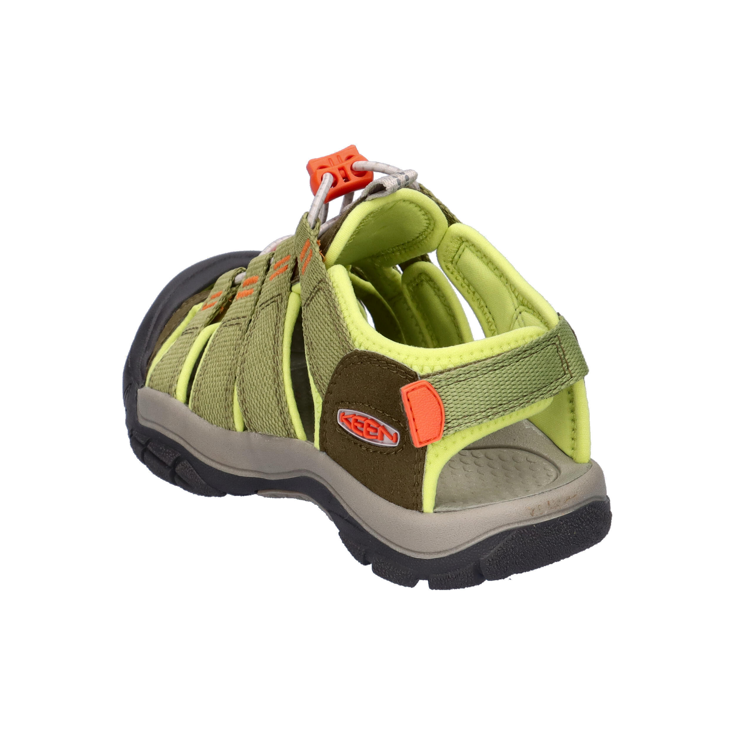 Scarpe Keen Jr Newport Boundless oliva scuro/scarlatto Ibis verde da bambino 4/7