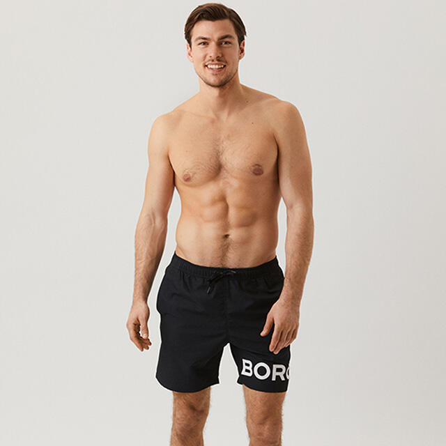 Heren Zwemshort Sheldon Zwart III 2/7