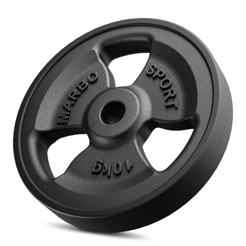 Set de plăci de greutate Tri-Grip din cauciuc din fontă 30 kg