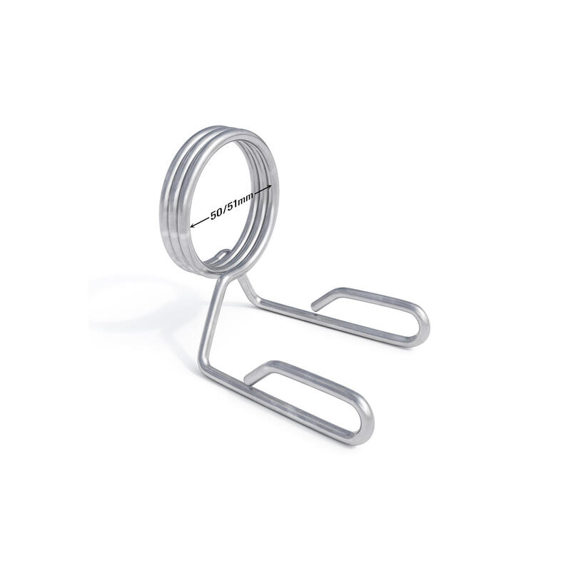 Încuietori cu arc pentru bare 50/51 mm cromate set de 2