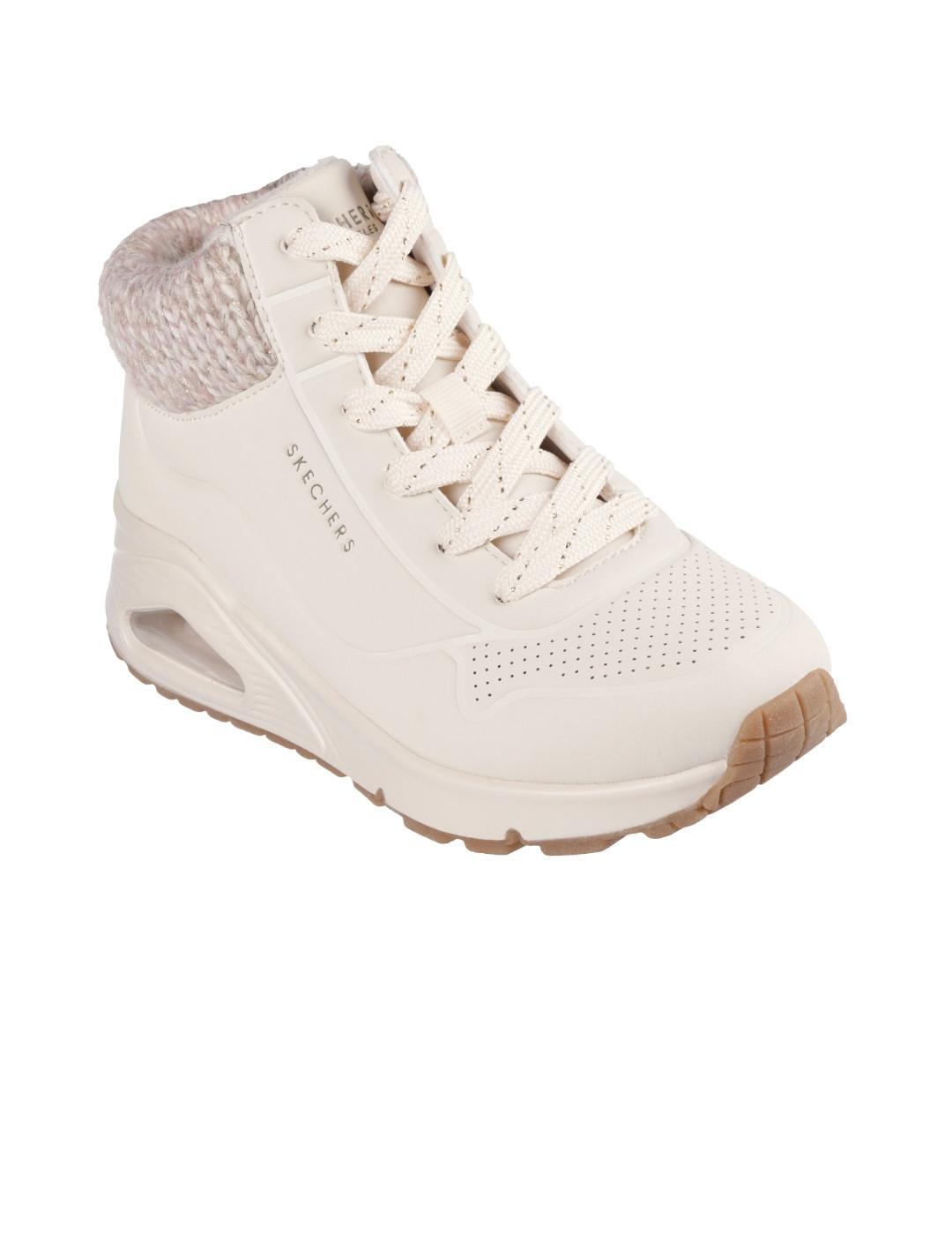 Sapatilhas para Mulher Skechers Uno gen darling daze Branco 3/5