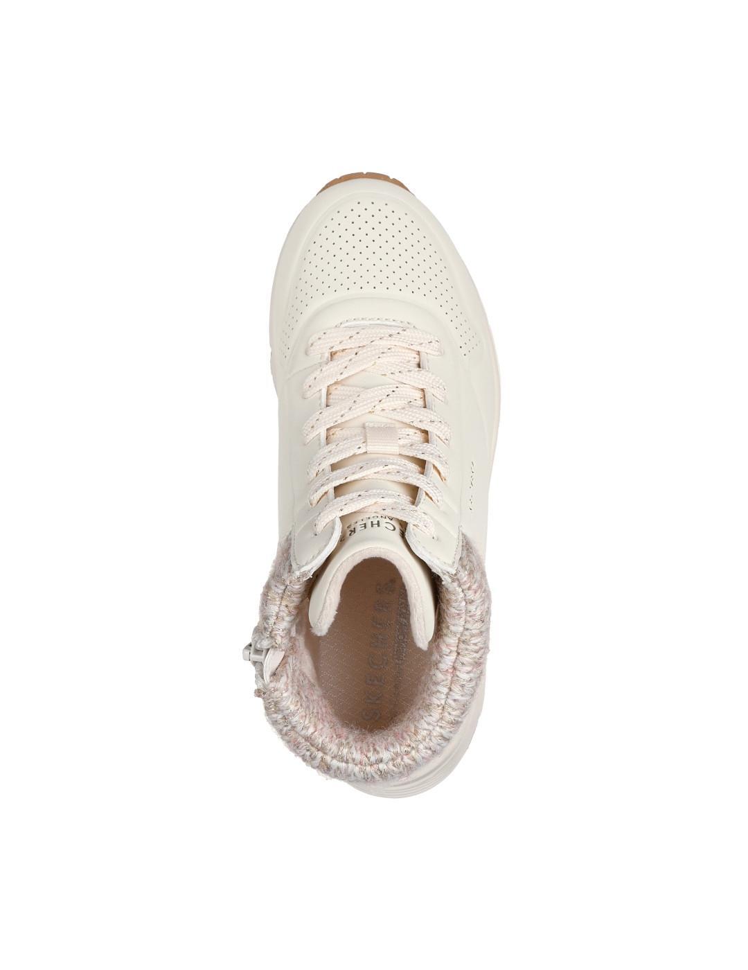 Sapatilhas para Mulher Skechers Uno gen darling daze Branco 4/5