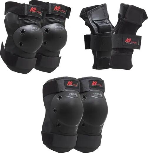 K2 Prime Beschermingsset - M - Zwart/Rood 5/7