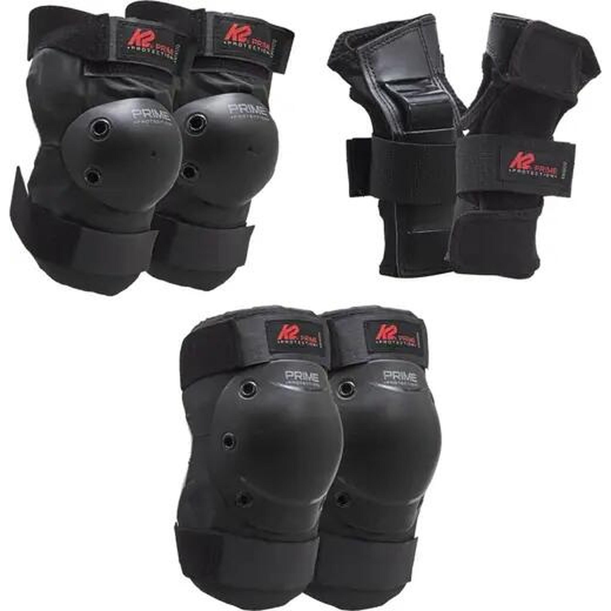 K2 Prime Protecții Role - M - Negru/Roșu