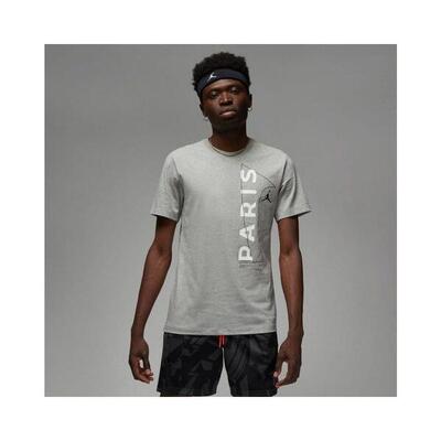 Tshirt Nike PSG WORDMARK TEE JORDAN 2 Gris