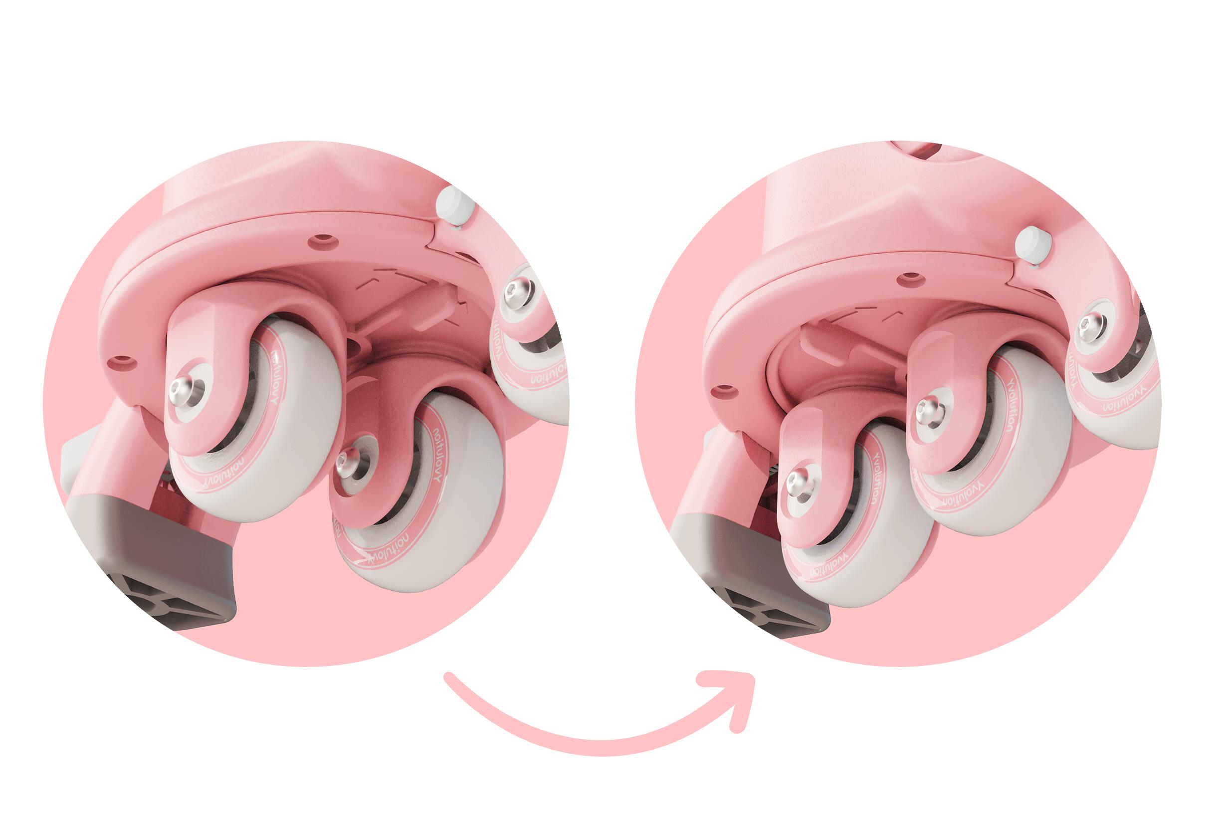 Yvolution Twista Skates - Roze 6/7