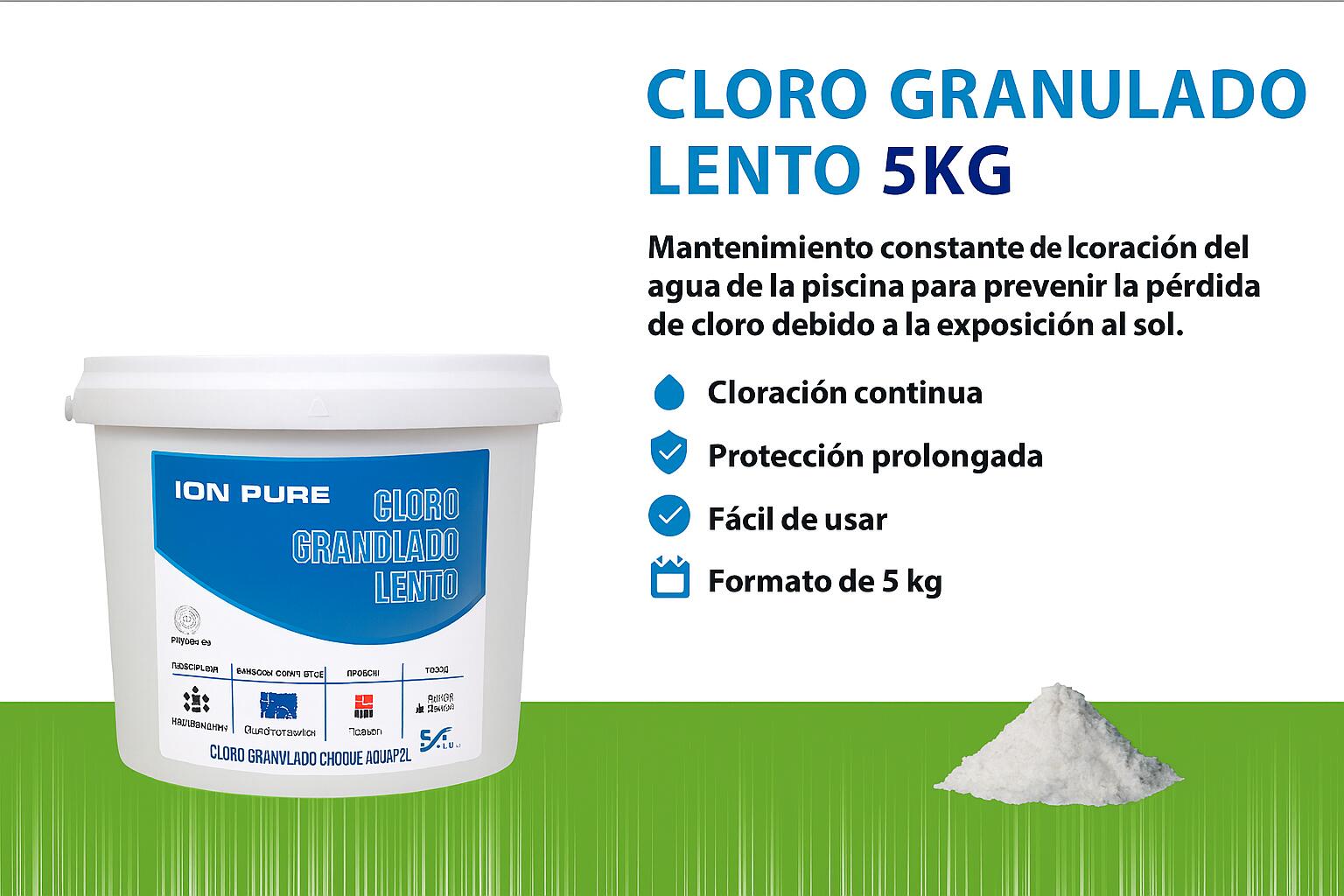 Cloro Granulado Lento 5 kg 2/2