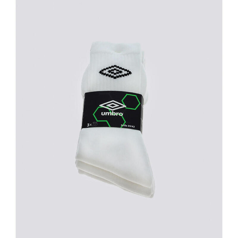 Pack de 3 paires de chaussettes Umbro tennis