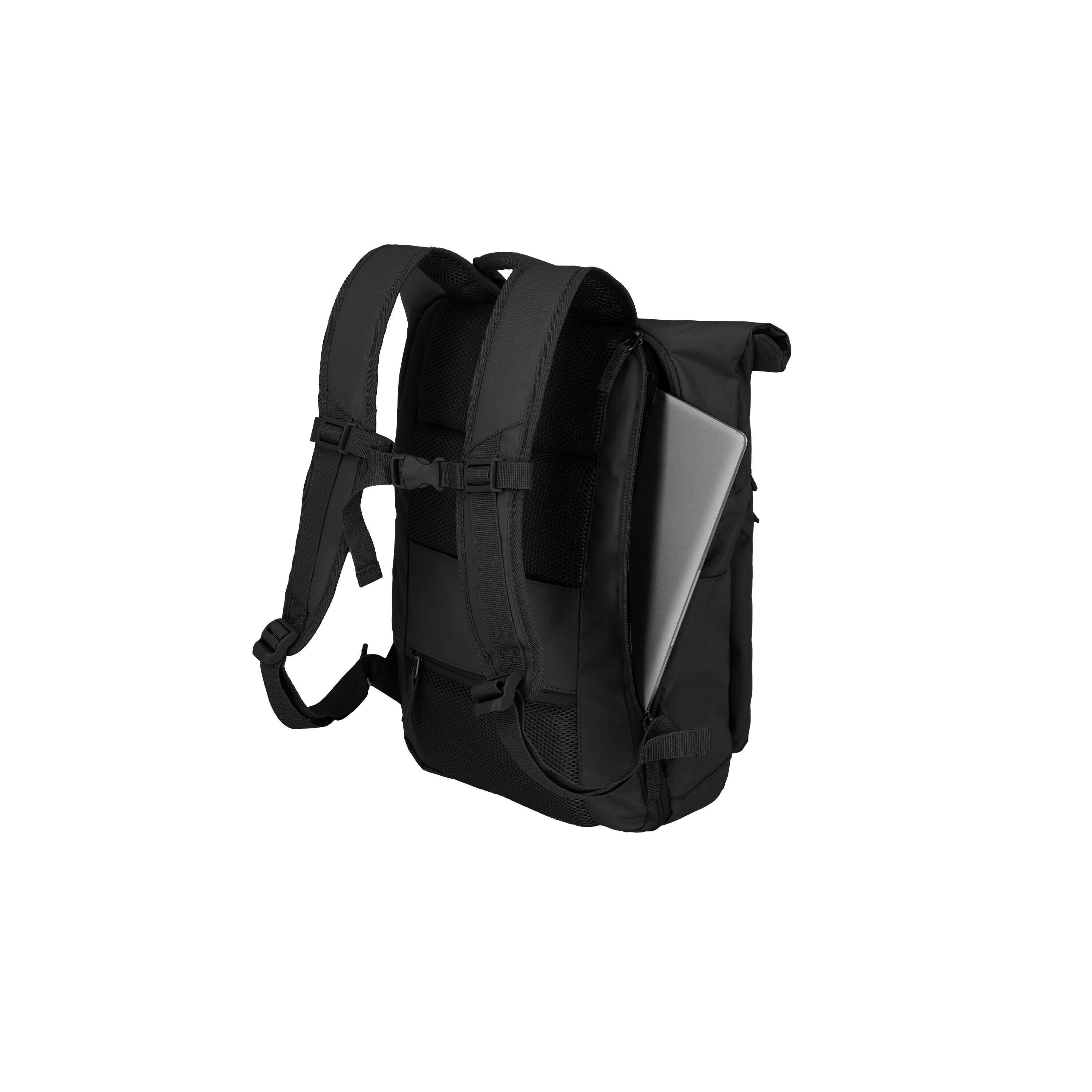 BASICS Rollup Rucksack, Schwarz 3/6