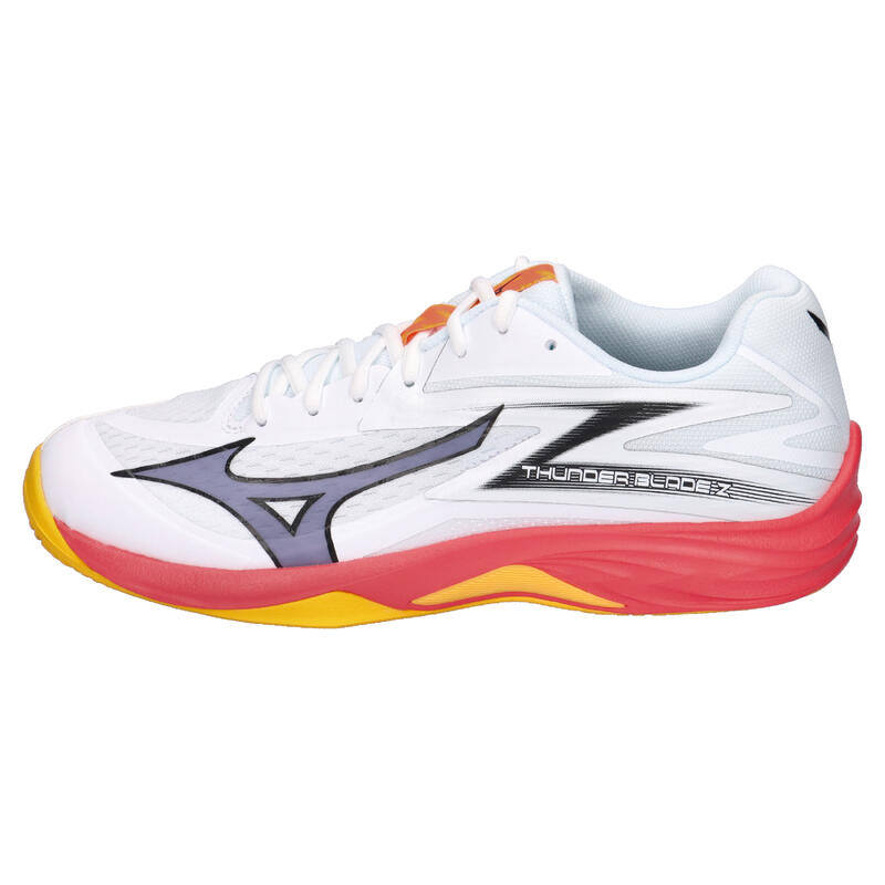 Pantofi de volei Mizuno Thunder Blade Z alb/roșu aprins