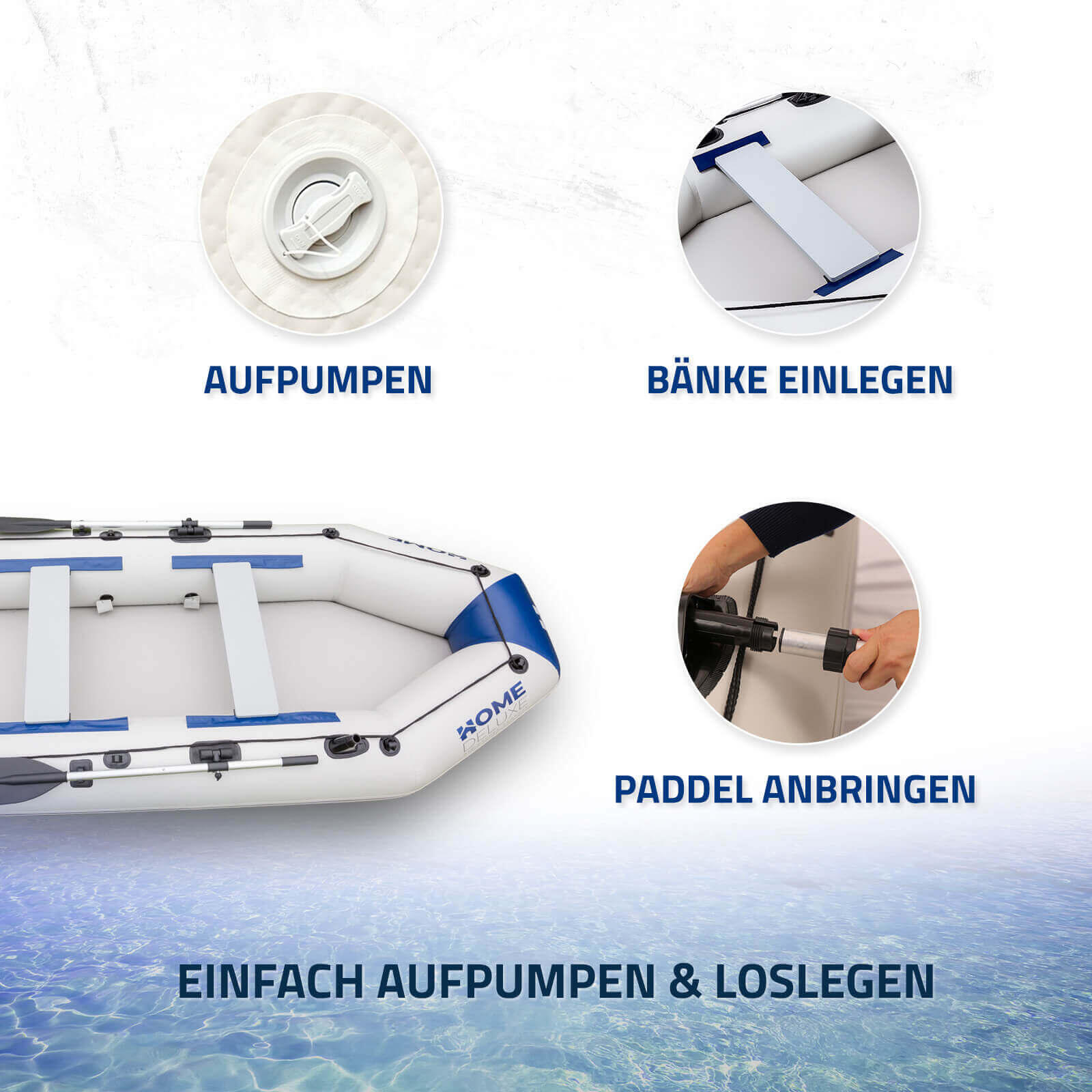 HOME DELUXE Ponton bez silnika PIKE S 5/7